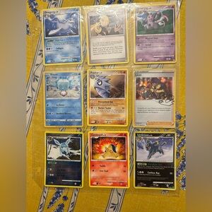 Pokemon cards w binder page